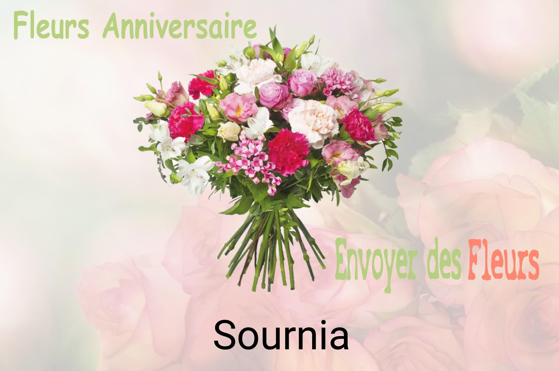 Bouquet de fleurs d’anniversaire livré à Sournia